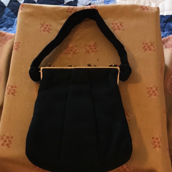 Vintage black evening bag - Picture 2 of 12